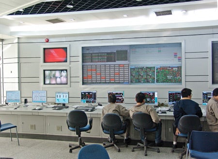 9. Megawatt maven. An Ovation expert system like this one is now controlling two of the four 1,000-MW units of a new, ultrasupercritical temperature and pressure coal-fired plant in Yuhan, China. Courtesy: Emerson Process Management 