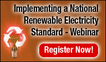 Webinar : Implementing a National Renewable Electricity Standard