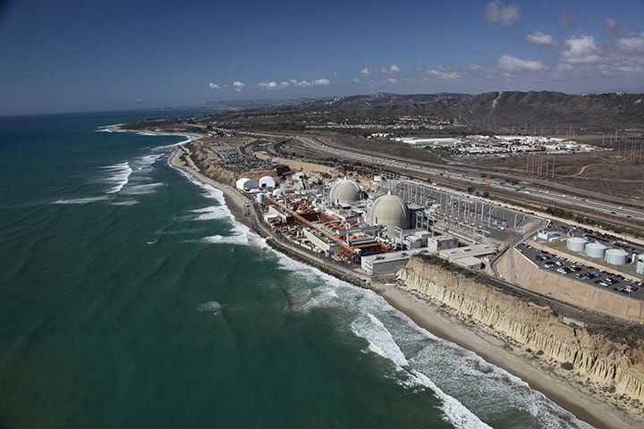 San Onofre Units 2 and 3 were shutdown in January 2012 when leaks were discovered in both units' recently replaced steam generators. After considerable evaluation, Southern California Edison announced on June 7, 2013, that the 2,150-MW facility would be retired. The plant is located in San Diego County, Calif. Unit 2 began commercial operation Aug. 8, 1983, while Unit 3 followed on April 1, 1984. Courtesy: Southern California Edison
