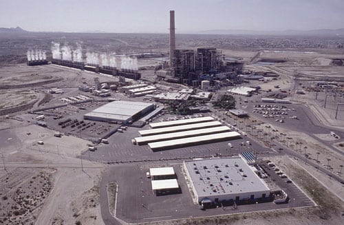 1.	First air, now water. Owners of the 1,580-MW Mohave coal-fired power plant in Nevada shut it down one day before violating a seven-year-old court order to reduce the plant's air pollution. It may remain off-line for years unless a new source of water for its slurried-coal fuel is found.