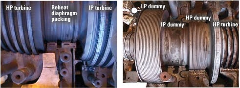 turbines leakage dummy diaphragm fixing allis chalmers