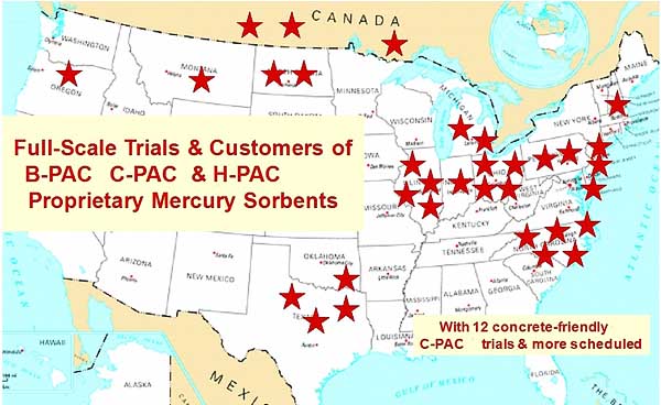 Commercial Experience with Concrete-Friendly Mercury Sorbents