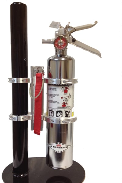 Quick-Release Mount for Fire Extinguishers