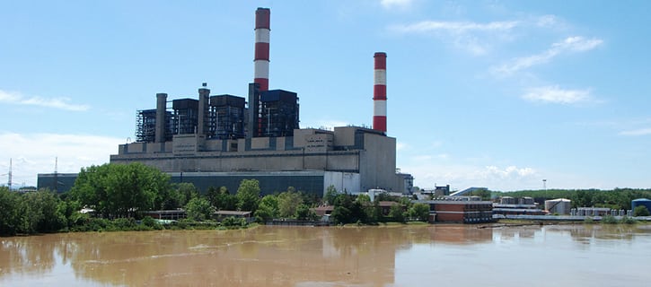 Flooding Threatens Coal-Fired Power Plant