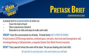 Conversation Guide - Pretask Brief - Half Sheet