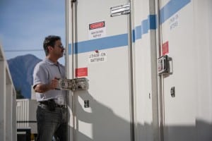 Lithium-ion batteries are an important component of San Diego Gas & Electric’s Borrego Springs microgrid. Courtesy: SDG&E