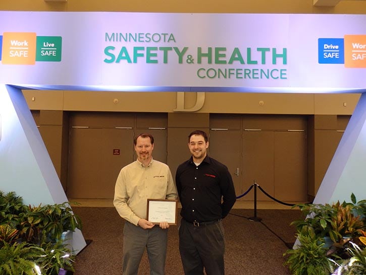 U.S. Water’s Cambridge Facility wins  Minnesota Governor’s Safety Award