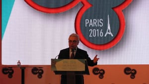 Fatih Birol, executive director of the International Energy Agency, spoke at the opening session of the 2016 World Nuclear Exhibition at Le Bourget, outside Paris, on June 28. Source: POWER