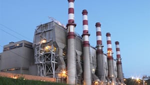 The 1,140-MW coal-fired Allen Steam Station in Gaston County, N.C., is one of 39 power plants included in a new study by Duke University researchers looking at the effects of climate change on power plant output. Courtesy: Duke Energy