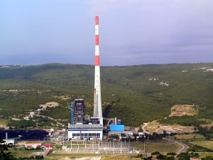 Hrvatska Elektroprivreda power plant in Plomin, Croatia