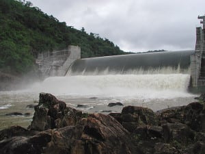Mollejon hydroelectric generating plant in Belize