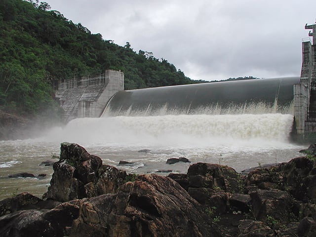 Mollejon hydroelectric generating plant is located in Belize, Central America.