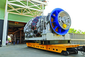 Figure 1 - GE POWER - 9HA Gas Turbine at GE's validation test stand