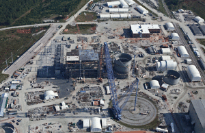 Figure 1- This is an aerial photo of the abandoned V.C. Summer nuclear project in South Carolina, taken in September 2017. Courtesy: Courtesy of High Flyer © 2017