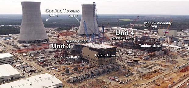 306-ton Unit 4 Reactor Vessel placed at Vogtle nuclear expansion