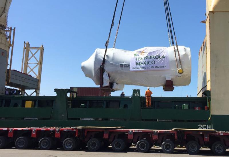 MHPS Advanced-Class Gas Turbine Arrives in Mexico Port of Altamira