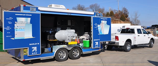 SPX Mobile Display Trailer Highlights Advantages of  Marley® Cooling Tower Components