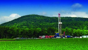 Figure 2 -  Marcellus Shale drilling site in Lycoming County, PA - Wikimedia Commons