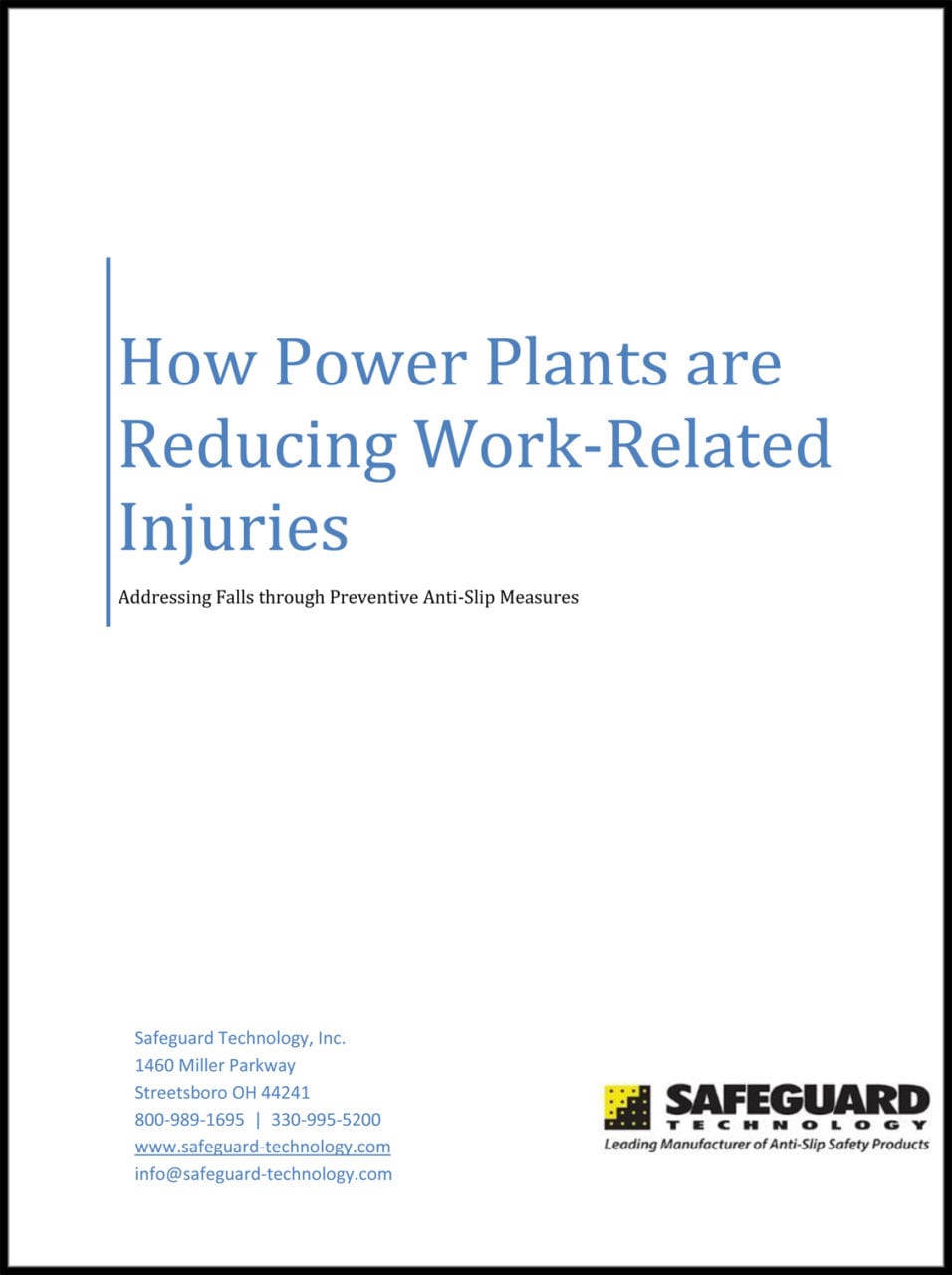 Safeguard Technology – How Power Plants are Reducing Work-Related Injuries