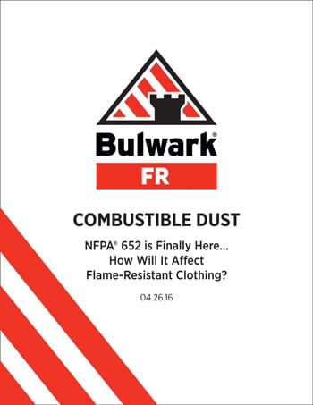 Bulwark – Combustible Dust: NFPA® is Finally Here… How Will It Affect Flame-Resistant Clothing?