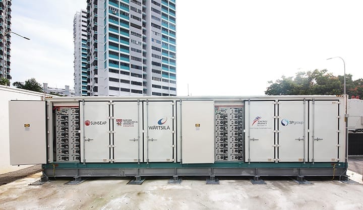 Utility-scale energy storage system supplied by Wärtsilä helps move Singapore towards a low-carbon energy future
