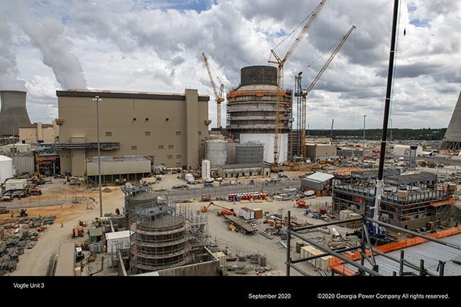 Fuel Loading Only Major Milestone Left for Vogtle Unit 3 Nuclear Project