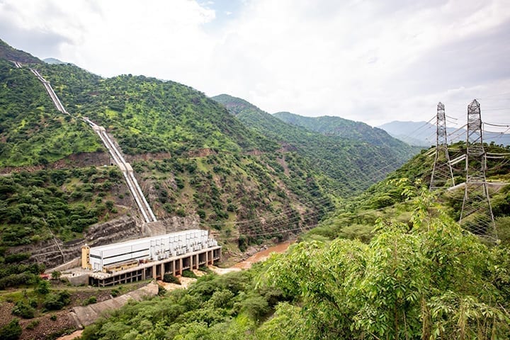 Voith equips the Ethiopian hydropower plant Gilgel Gibe II with intelligent solutions