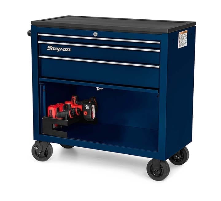 Step Up Your Storage with the New Mobile, Heavy-Duty 40″ Three-Drawer Workstation Cart from Snap-on Industrial