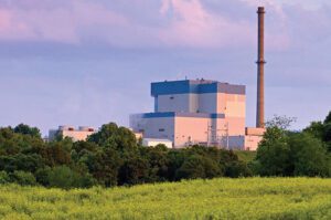 American Bituminous Power Partners’ 80-MW Grant Town Power Plant is located in Marion County, West Virginia. Grant Town burns coal waste trucked to the facility from reclamation sites using two Foster Wheeler/Ahlstrom Pyropower CFB boilers. Courtesy: Grant Town
