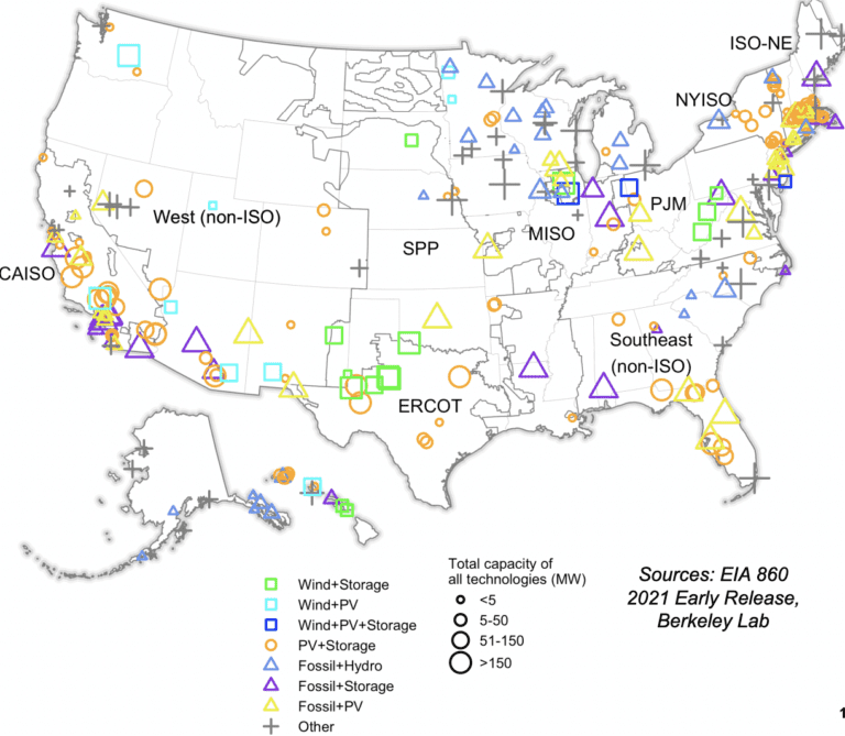 Report Notes Continued Growth Of Hybrid Power Plants Hybrid Power Plants Map 768x669