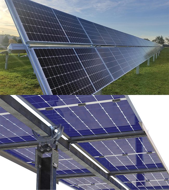 Tracker Configurations for Bifacial Modules Support Distributed Generation Sites