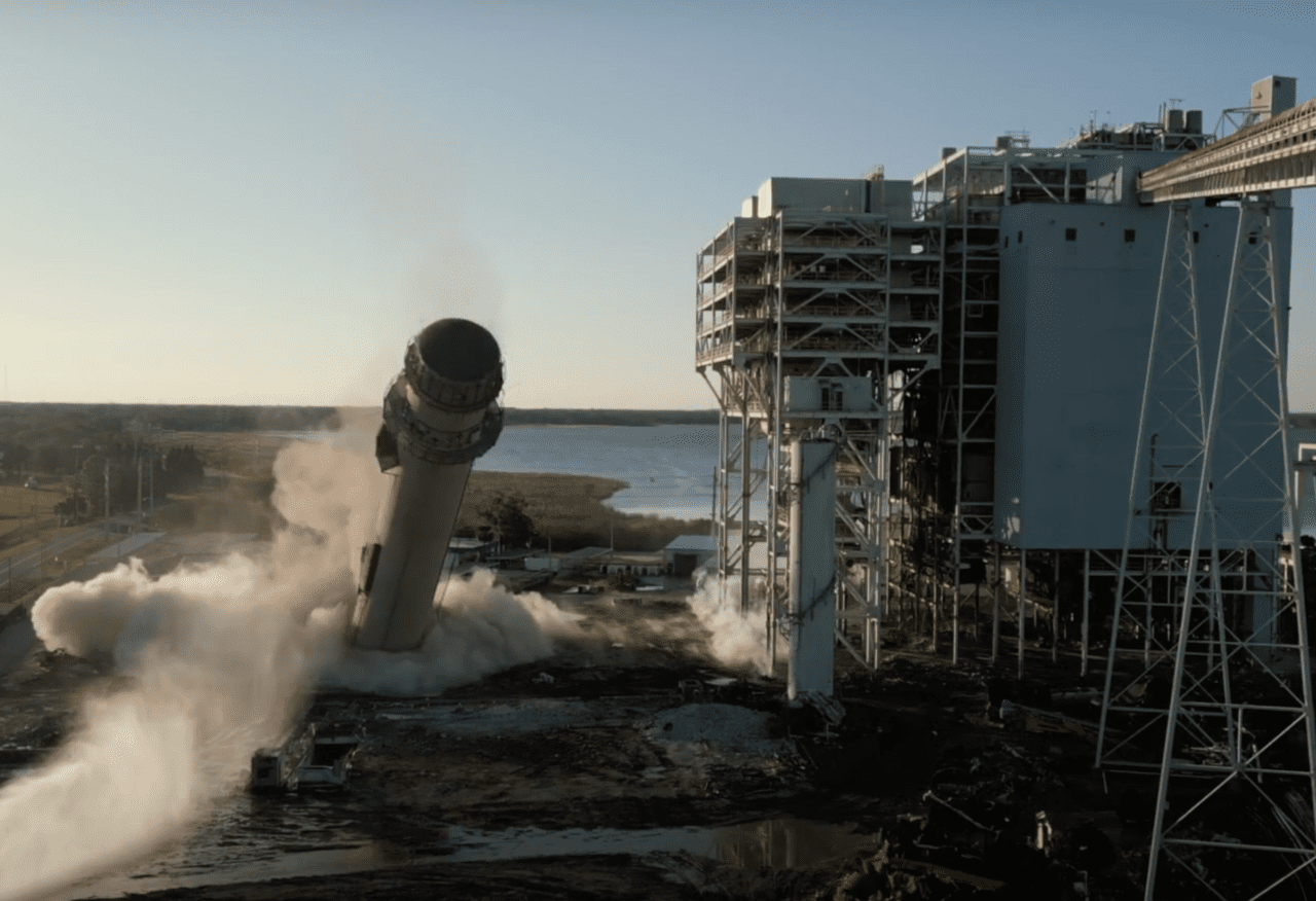 Watch Implosion Topple Florida Coal-Fired Plant