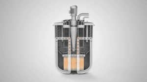 newcleo TL30 Lead coolant transferring heat to water