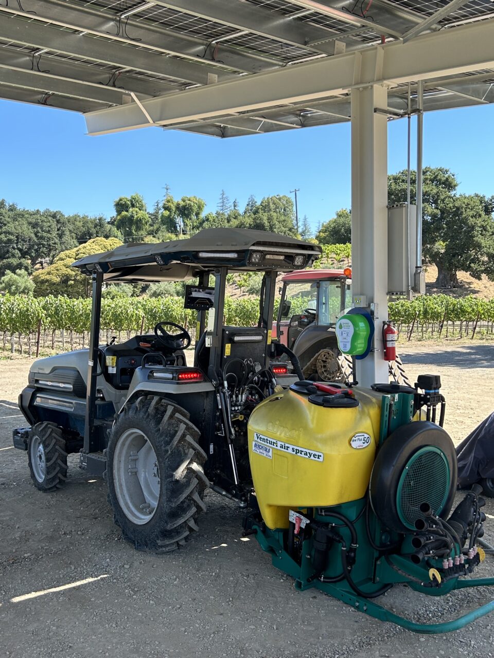 Solar-Powered EV Chargers Supporting California Vineyard