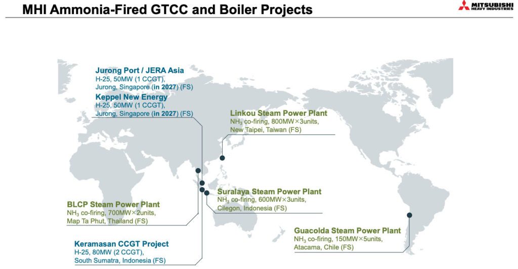 Mitsubishi Power  Mitsubishi Power to Develop Ammonia Combustion Systems  for Thermal Power Plant Boilers-- To achieve optimal combustion  characteristics for mixed and single fuel operations 