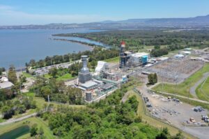 Powered by GE Vernova’s 9F.05 gas turbine, Tallawarra B Power Station marks the first dual-fuel capable natural gas/ hydrogen power plant in commercial operation in Australia. Courtesy: GE Vernova