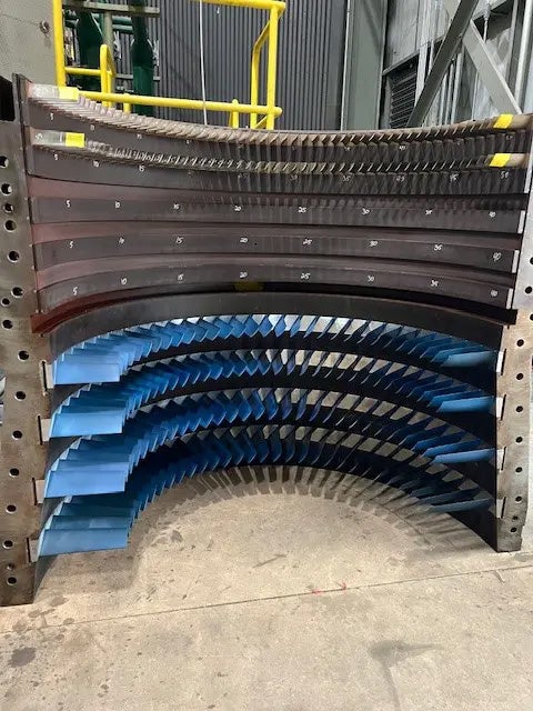 New Stator Vane Segments Installed
