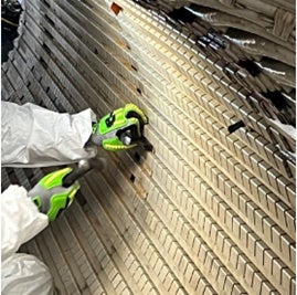 MD&A Wedge tap inspection in process