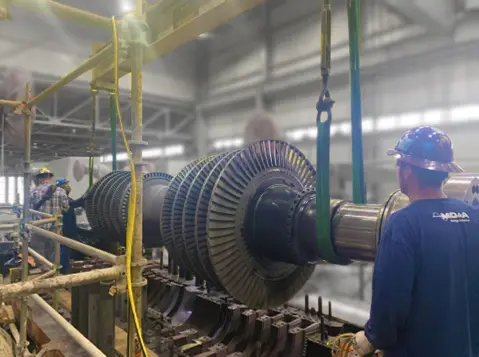 MD&A hp ip Rotor Removal