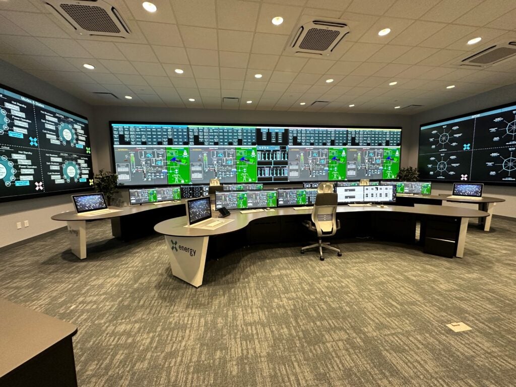 El prototipo de sala de control Xe-100 a gran escala de X-energy utiliza una interfaz hombre-máquina totalmente digital para el monitoreo del reactor y la verificación del diseño en tiempo real. Gracias: energía X.