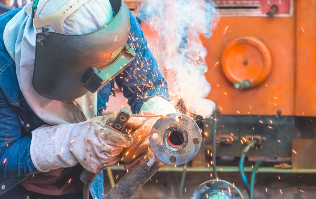 APS Fig1 Welder Welding Metal Flange