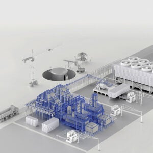 Blue Energy’s gas-to-nuclear plant concept is designed to de-risk new nuclear by separating early power delivery from later nuclear island completion. The company says it would finance, build, own, and operate the plants, using fab-yard and shipyard construction to support fixed-price contracting, while industrial customers buy firm, dispatchable baseload power through long-term, risk-managed power purchase agreements. Courtesy: Blue Energy
