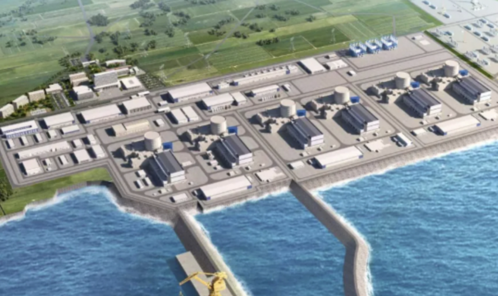 Rendering of Zhuanghe nuclear power plant
