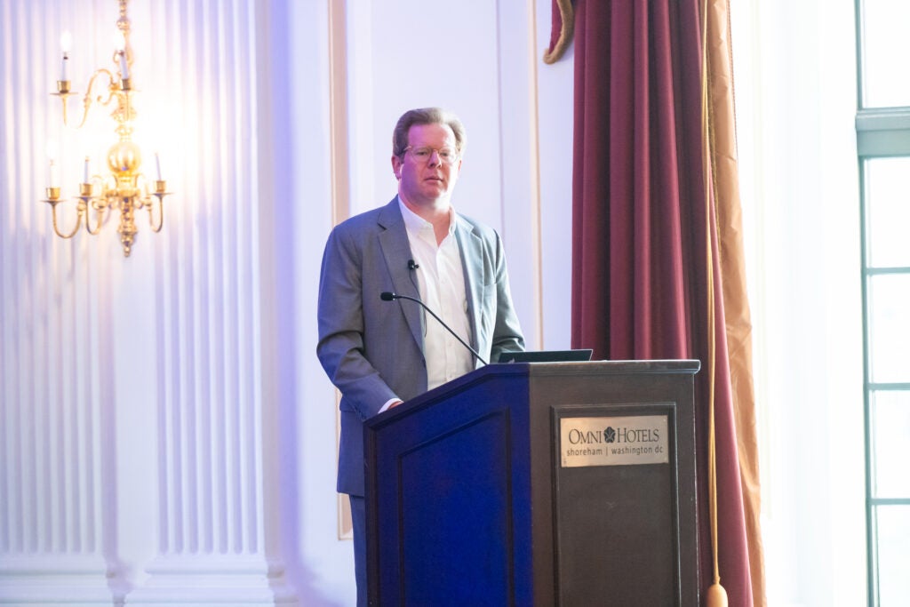 Peter Lake of Cardinal Rose speaking at Data Center POWER eXchange 2026 in Washington, D.C.